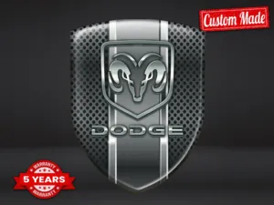 Dodge Custom Domes Sticker Premium Qualität Glänzende Labels